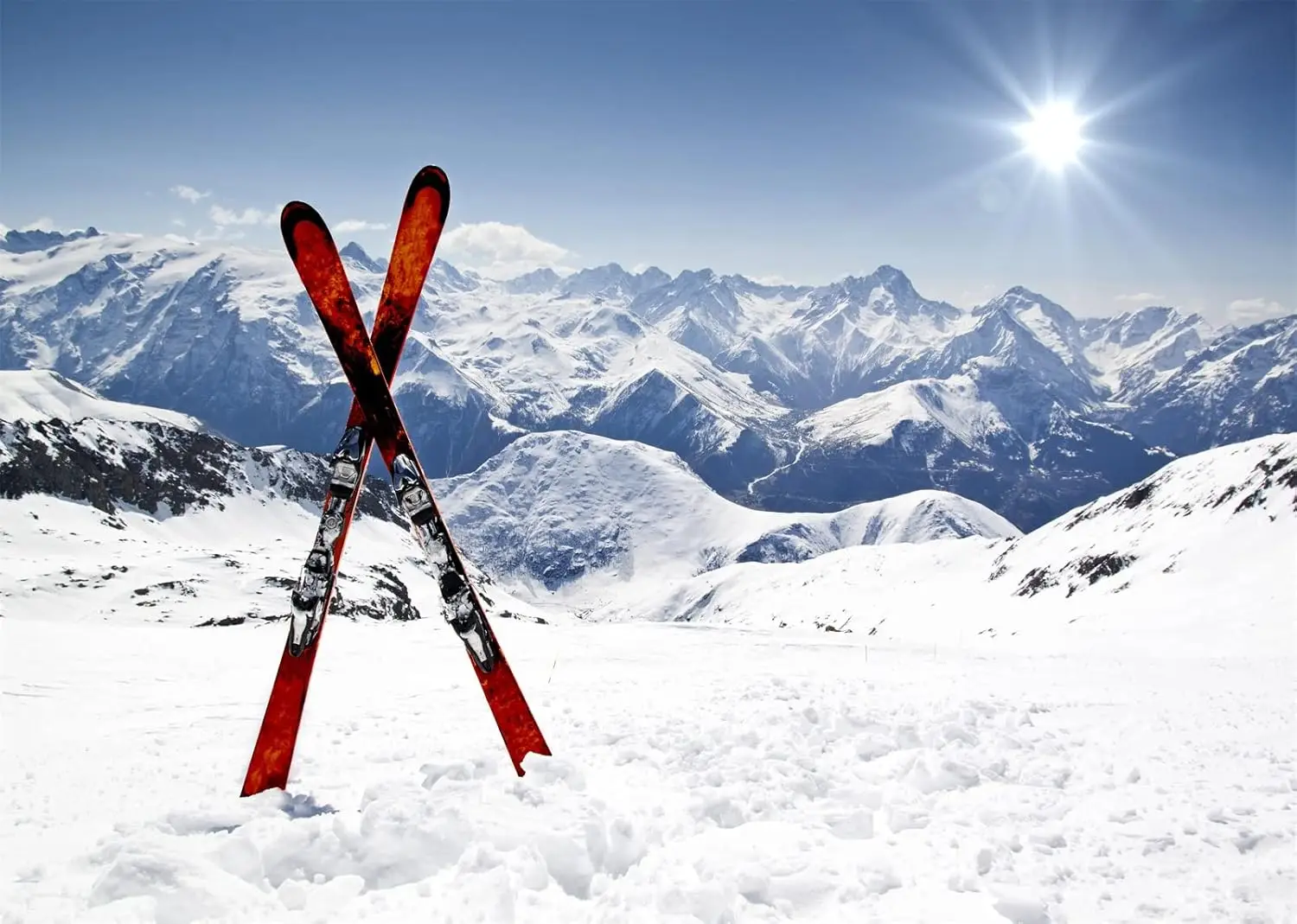 Outdoor Sport Background - Alpi Bianche, Montagna Innevata, Snowboard, Sci,