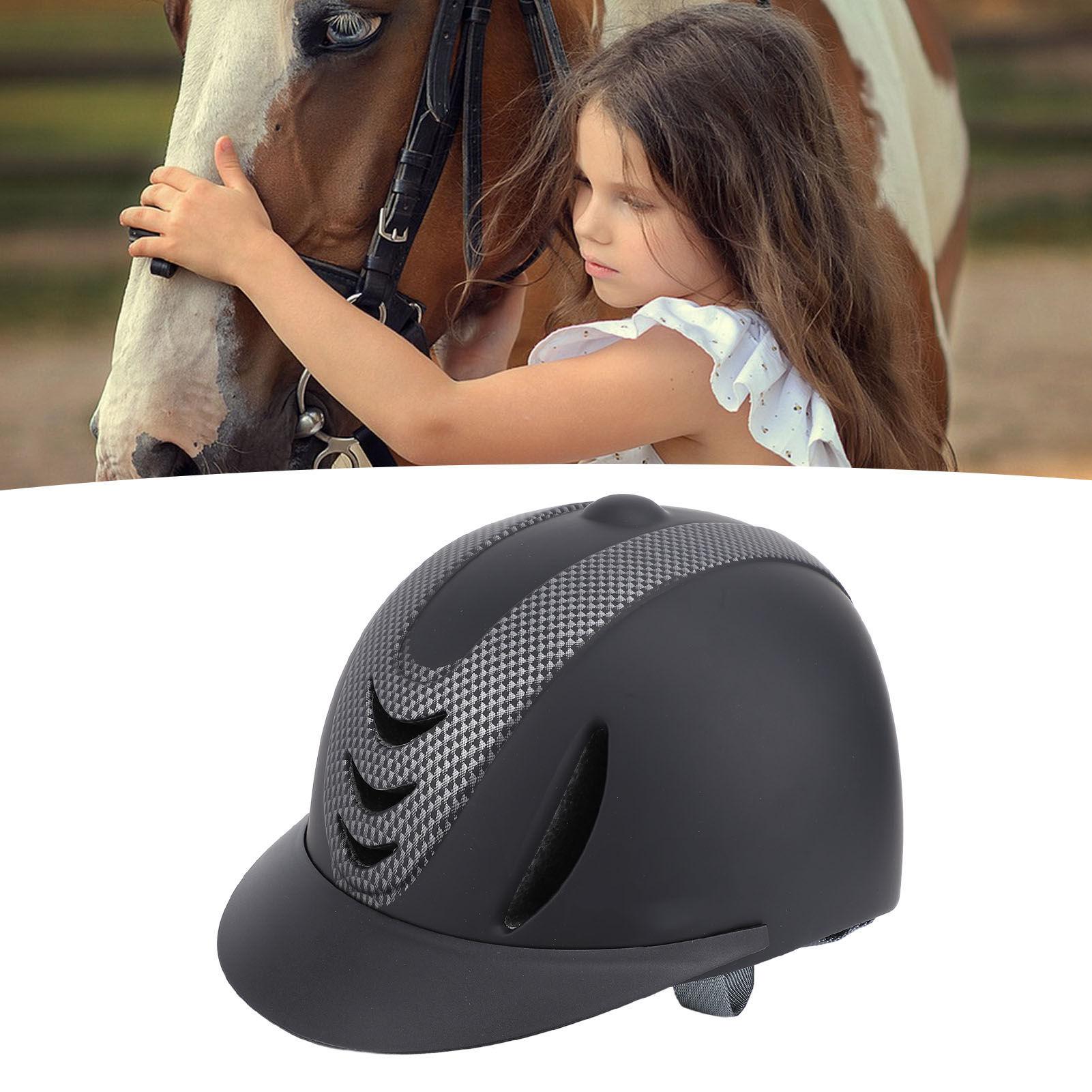 Equestrian Helmet - Casco da Equitazione per Bambini Traspirante